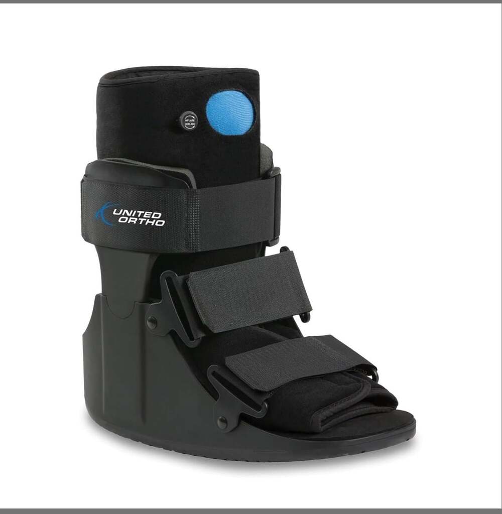 United Ortho Short Air Cam Walker Fracture Boot Medium Black Walking Brace USA14